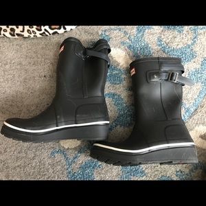 Hunter Wedge Rain Boot NWOT Black Size 6